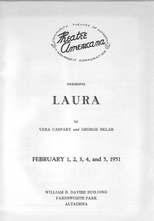Laura Playbill